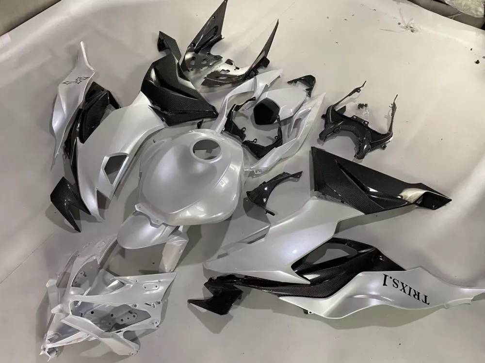 Amotopart 2019-2023 Kawasaki ZX6R carbon parelwit kuipset
