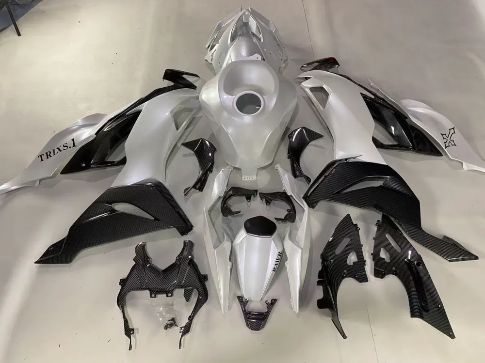Amotopart 2019-2023 Kawasaki ZX6R carbon parelwit kuipset