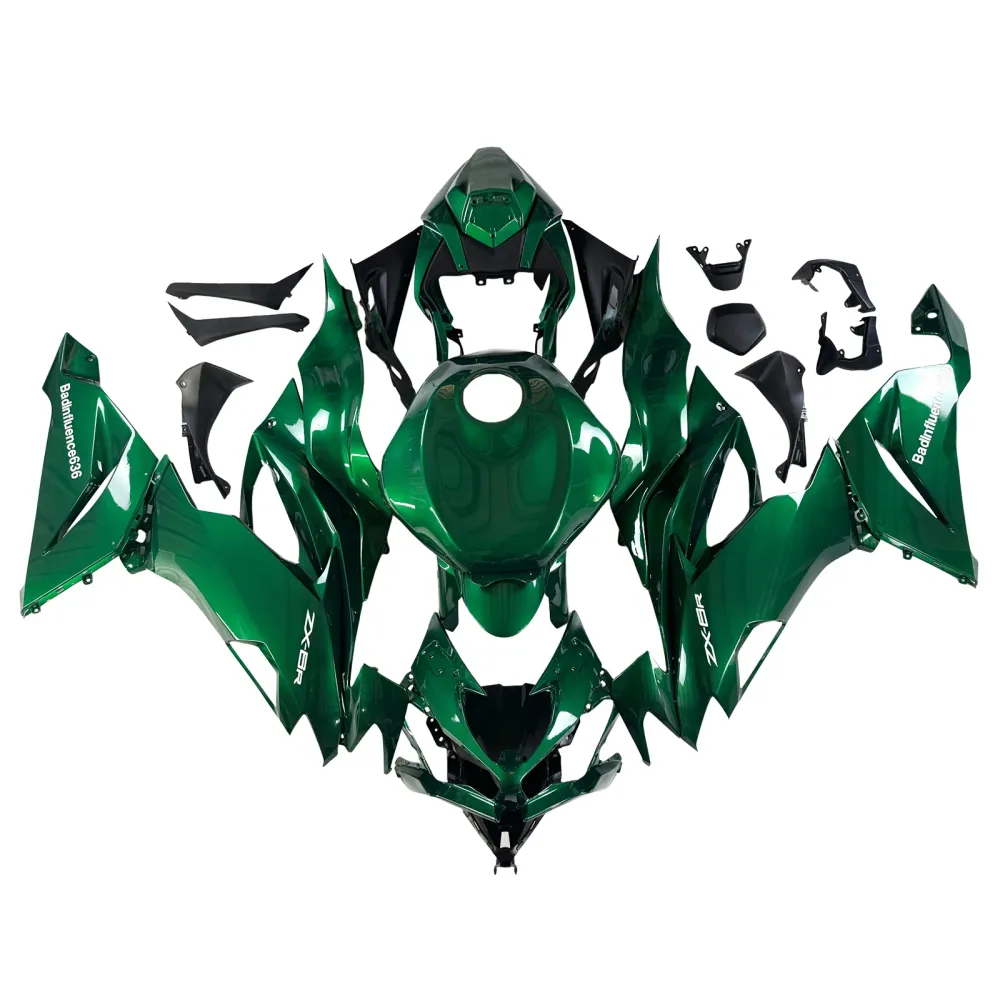 Amotopart 2019-2023 Kawasaki ZX6R metallic groene kuipset
