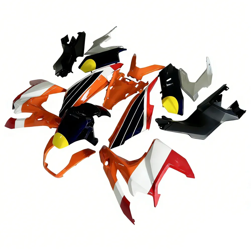Amotopart 2022-2024 Honda Adv160 Black White Orange Fairing Kit