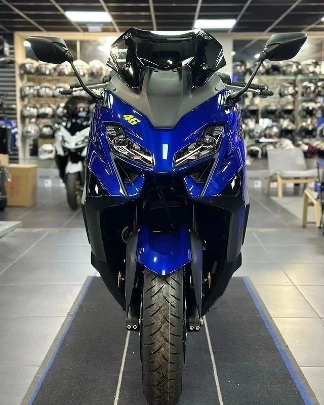 Amotopart 2022-2024 YAMAHA TMAX560 BLAUWE ZWARTE KUIST KIT