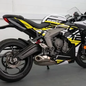 Amotopart 2024-2025 Triumph Daytona 660 Geel Zwart Wit Kuipset