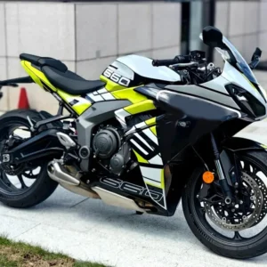 Amotopart 2024-2025 Triumph Daytona 660 zwart wit geel kuipset