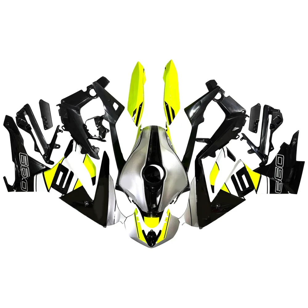 Amotopart 2024-2025 Triumph Daytona 660 zwart wit geel kuipset