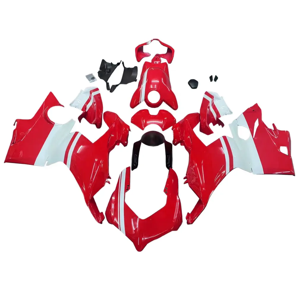 Amotopart Ducati 2018-2019 Panigale V4 V4S Red White Fairing Kit