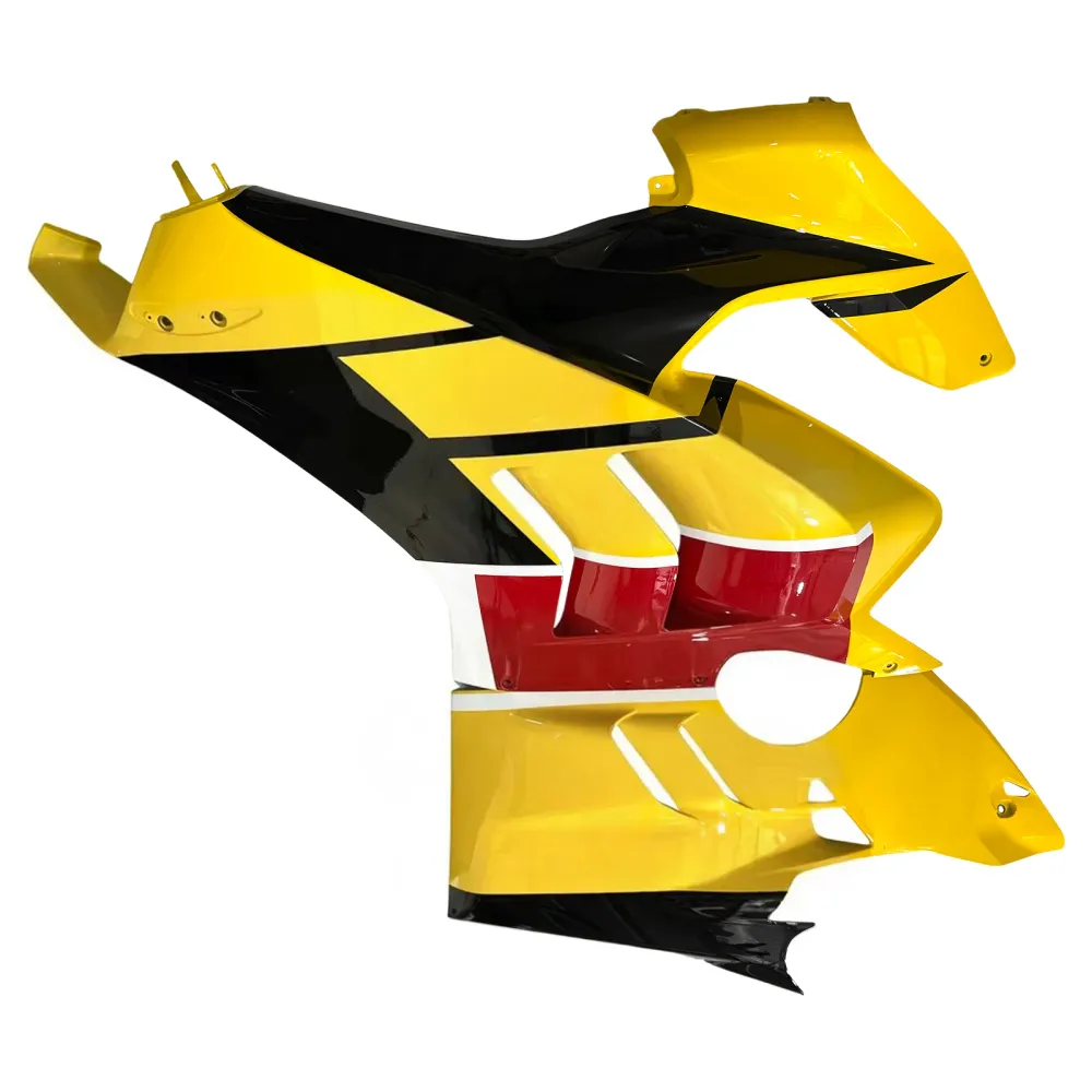 Amotopart Ducati 22-24 V4 V4S Glossy Yellow Black Fairing Kit
