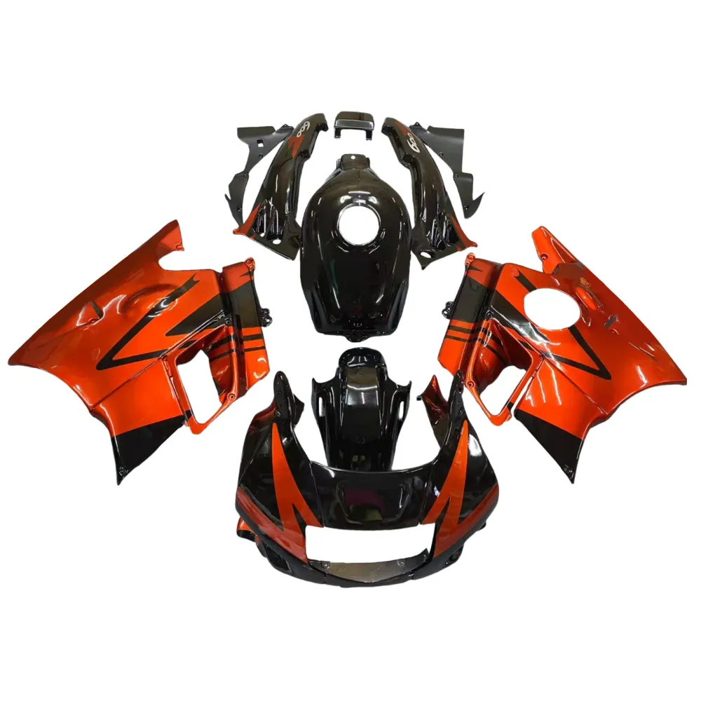 Amotopart motorfietskuipset zwart/rood voor Honda CBR600 F2, 1991-1994