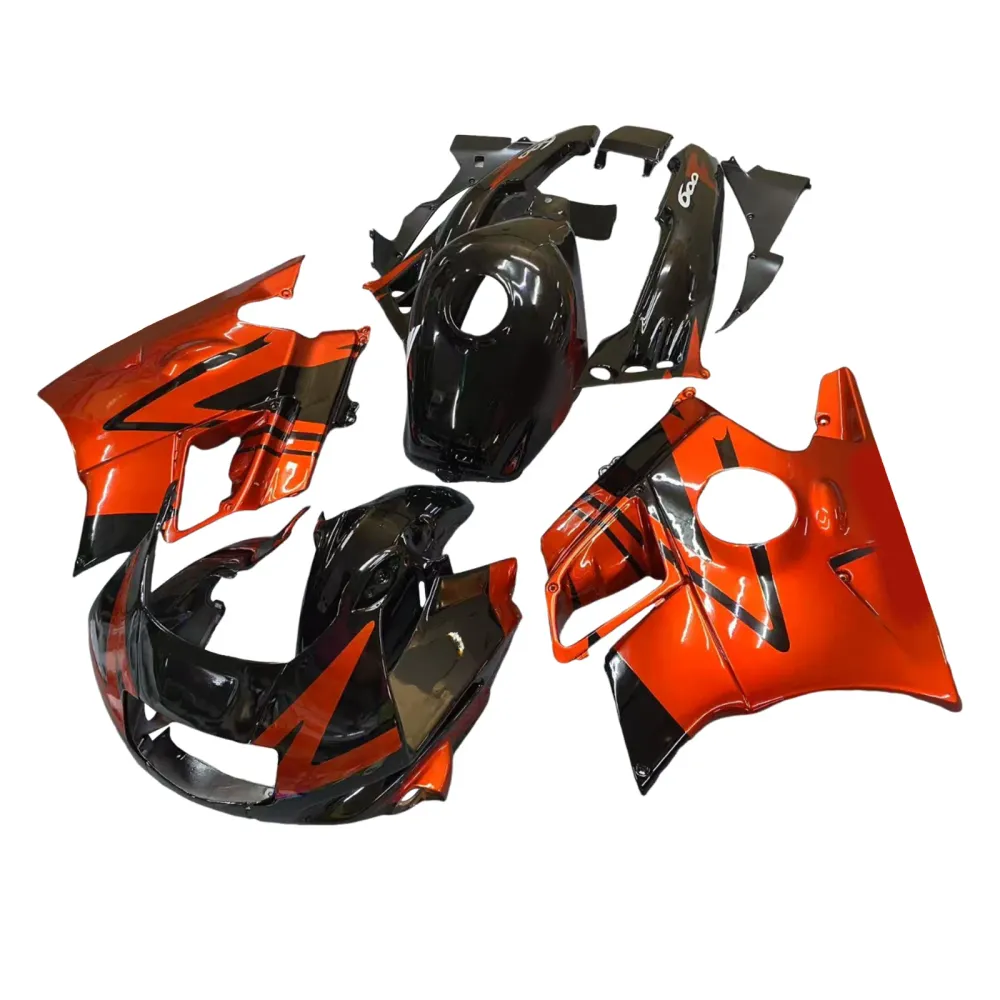 Amotopart motorfietskuipset zwart/rood voor Honda CBR600 F2, 1991-1994