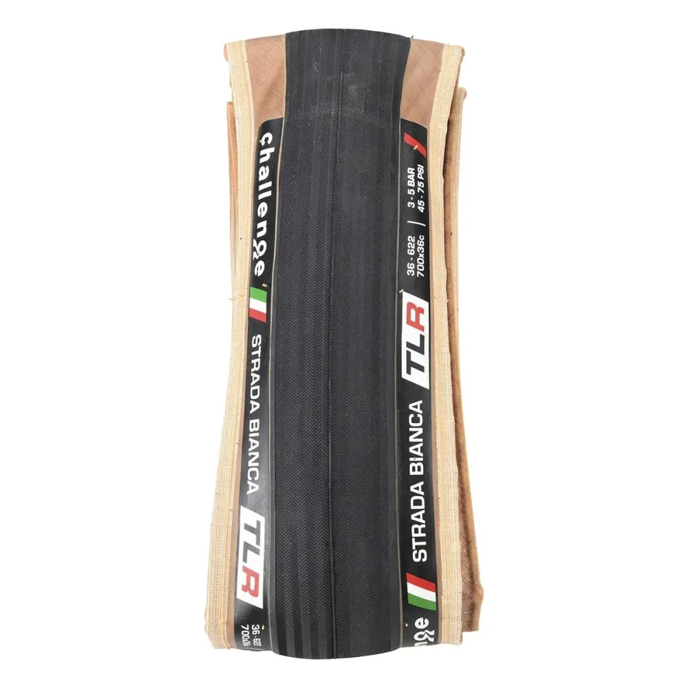 Band CHALLENGE STRADA BIANCA NILON SUPERLIGHT 700x36c Tubeless Ready Beige