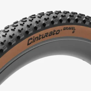 Band PIRELLI CINTURATO GRAVEL S 700x40c Tubeless Ready Klassiek beige