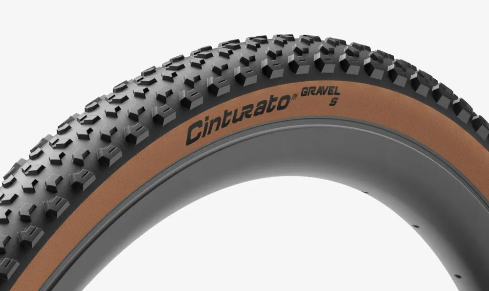 Band PIRELLI CINTURATO GRAVEL S 700x40c Tubeless Ready Klassiek beige