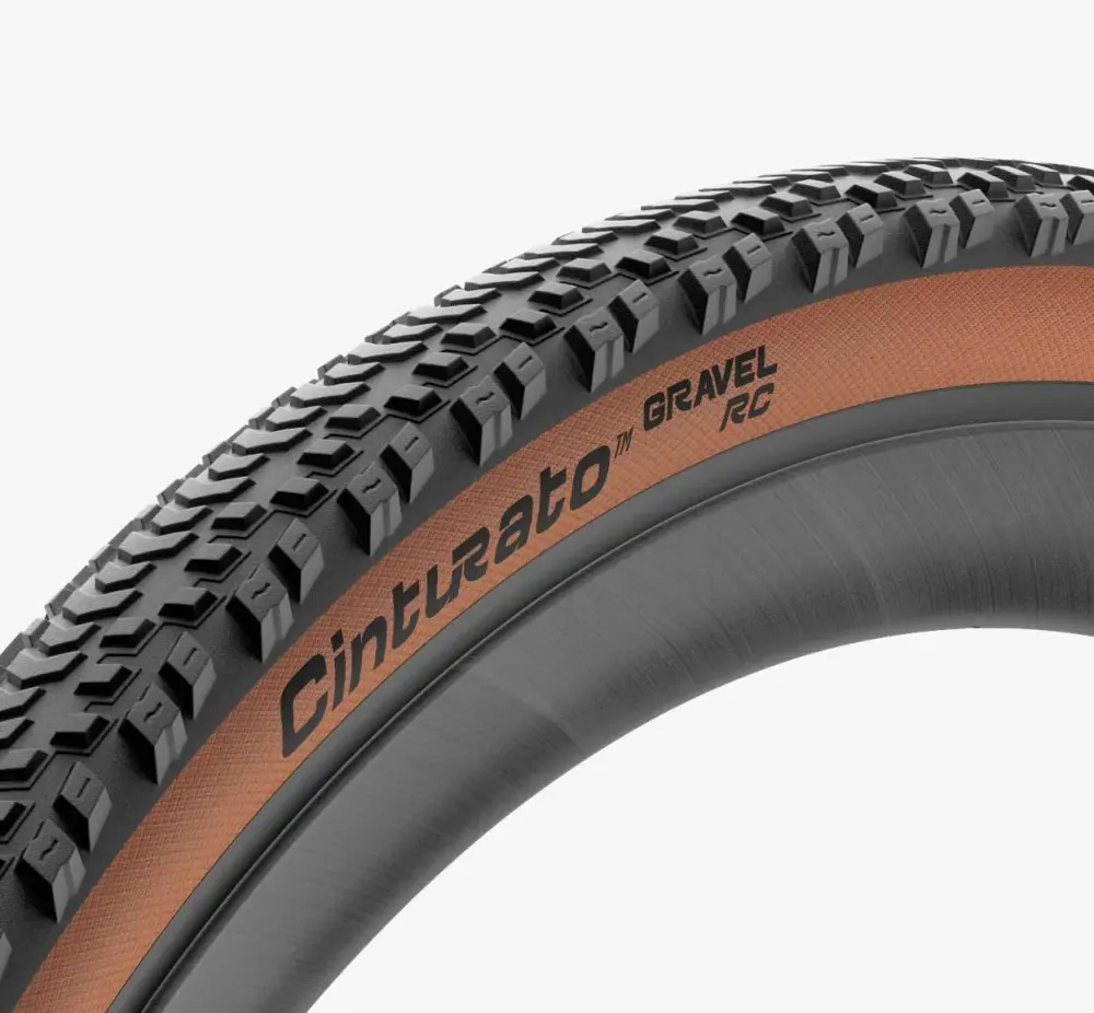 Band PIRELLI CINTURATO GRAVEL RC 700x45c Tubeless Ready Klassiek beige