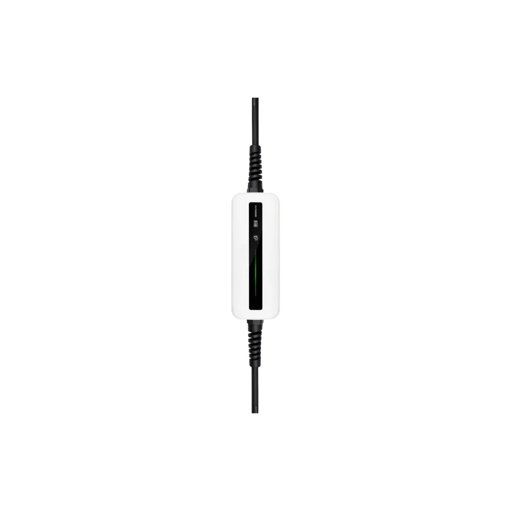 Besen Mobiele Lader Wit met LCD Type 1 naar Schuko