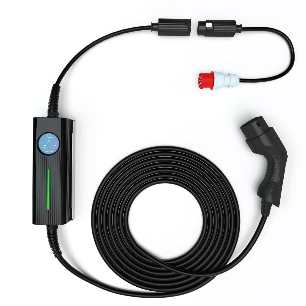 Mobiele Lader Renault 5 - Besen Slimme Mobiele Laadpaal met LCD - Type 2 - 1 & 3-fase - Tot 16 kW