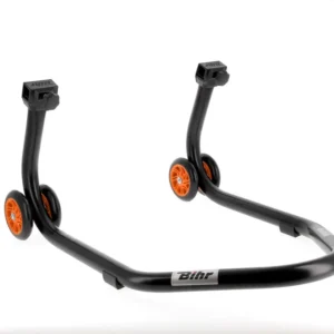 BIHR Home Track Paddockstand achter "L" Adapters Zwart met Oranje Wielen