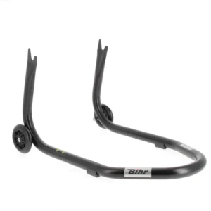 BIHR Home Track Paddockstand achter "V" Vaste Adapters Zwart met Zwarte Wielen