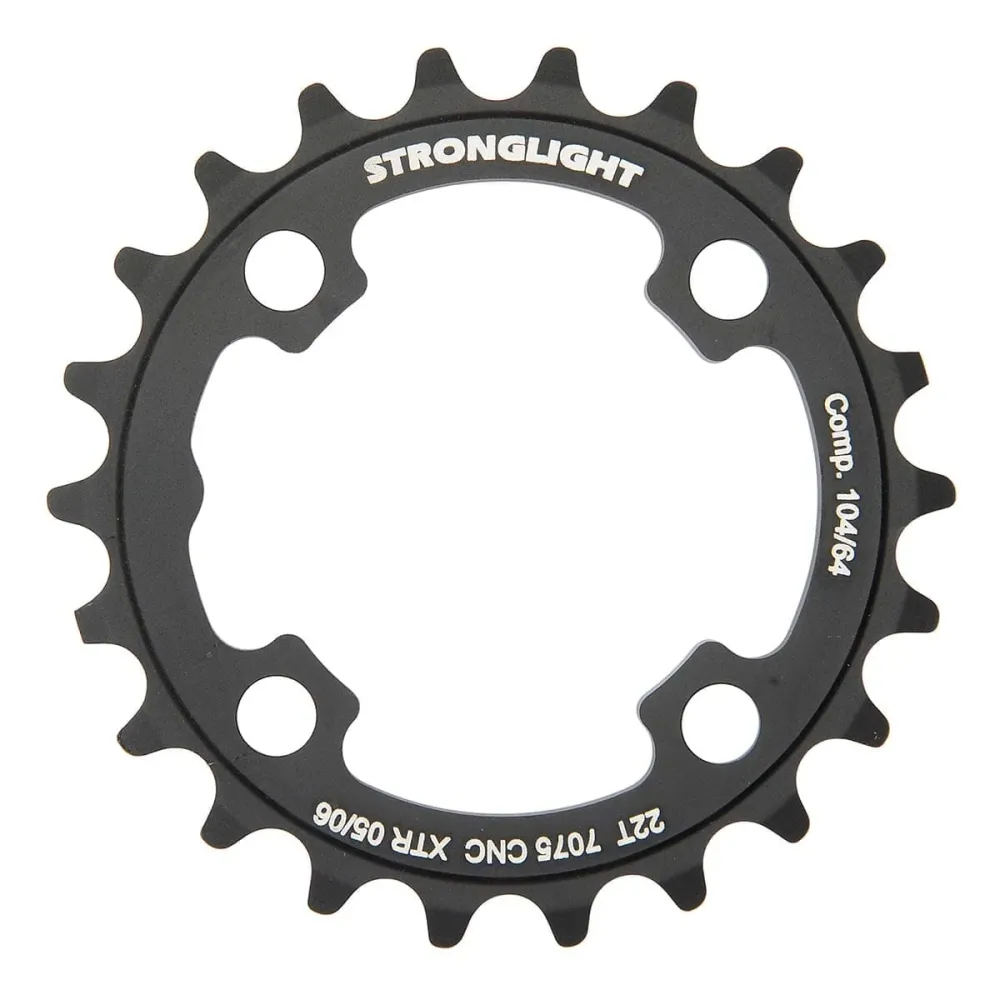 Binnenkettingblad STRONGLIGHT SHIMANO XTR M960 9V 4 Gats 64mm