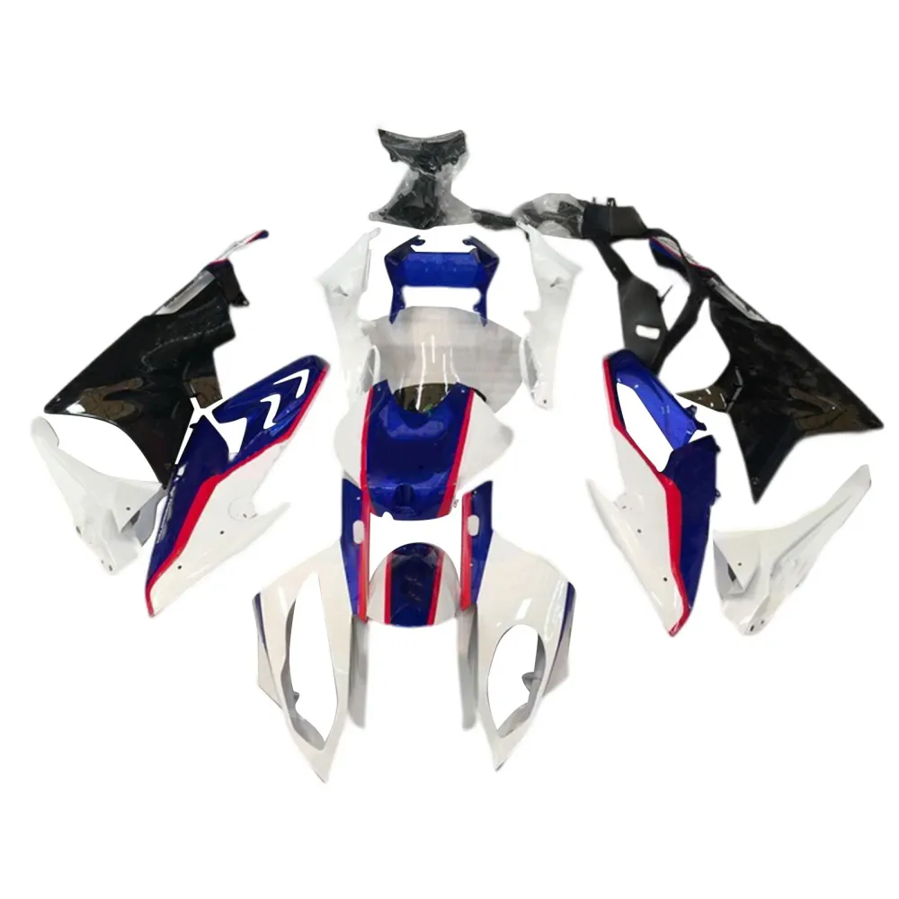 Amotopart 2017-2018 BMW S1000RR Blue & White Style4 Fairing Kit