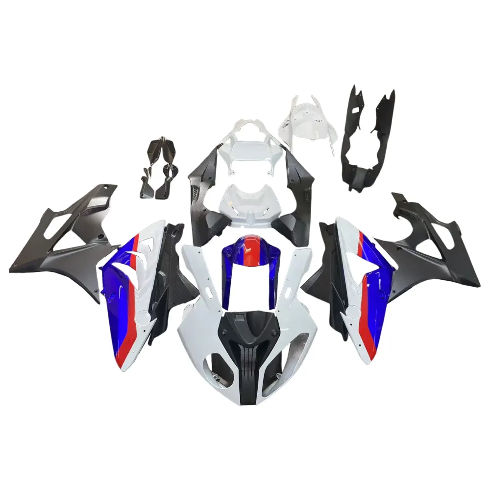 Amotopart BMW S1000RR 2009-2014 Blue & Red Style3 Fairing Kit