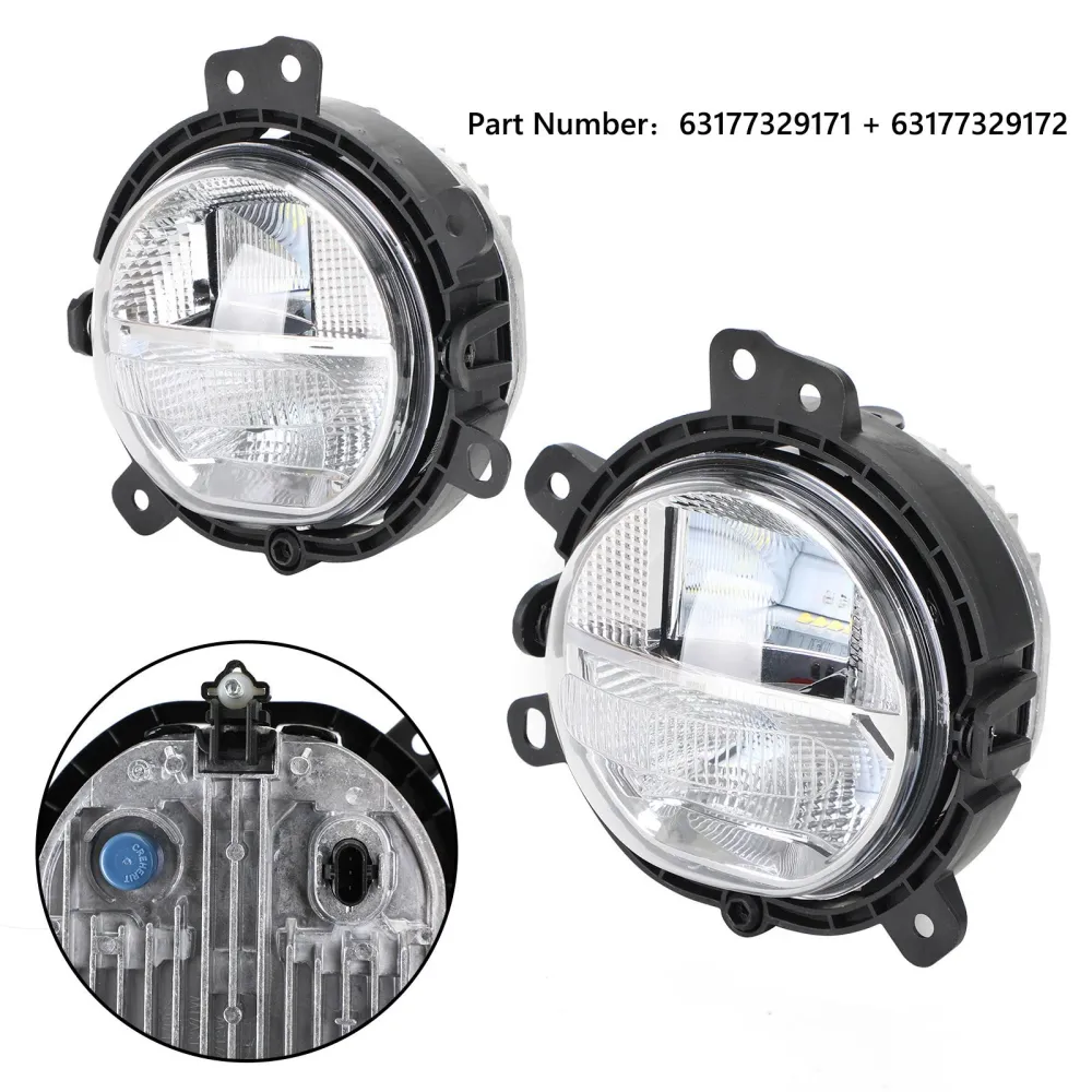 BMW MINI (F55) 2014/07- Voorbumper links/rechts mistlamplamp 63177329171 63177329172