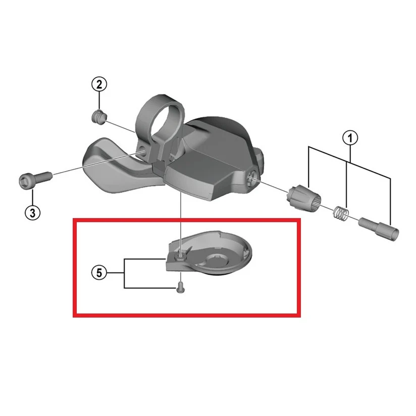 Bodemdeksel voor SHIMANO CUES SL-U4000 Snelheidsregeling Links