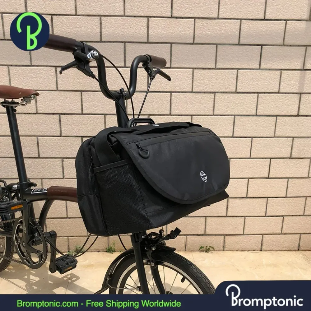 Brompton Commuter-voortas 15L - Geschikt voor laptop en regenhoes