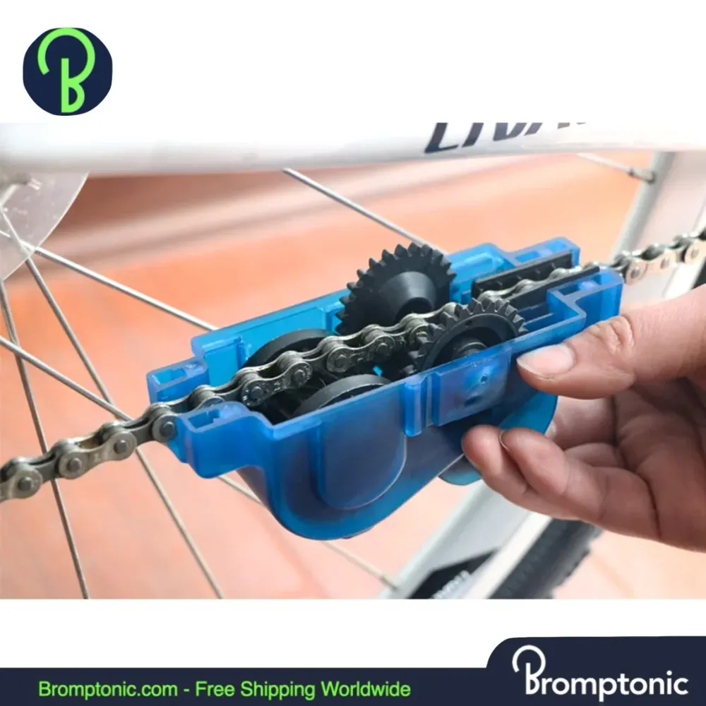 Brompton fietsreinigingsset met borstels en kettingschrobber