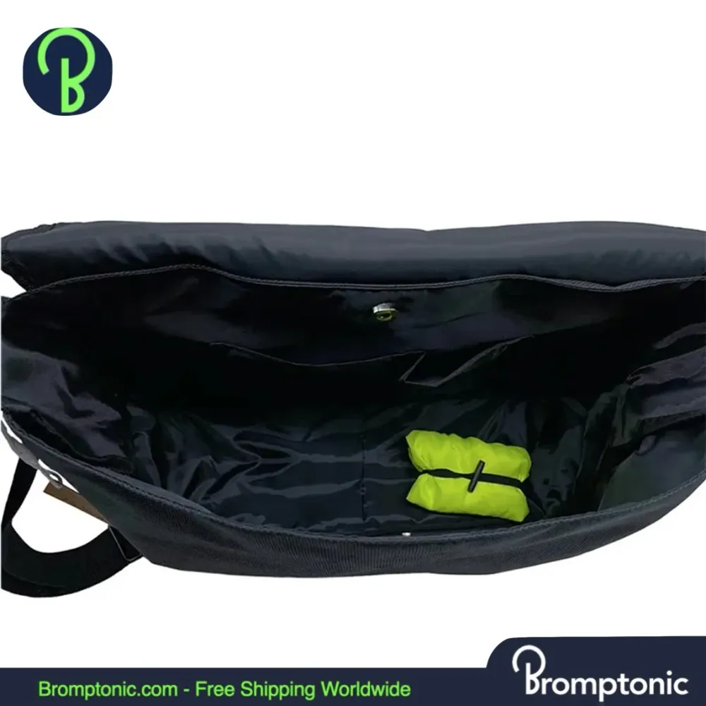 Brompton Front Storage Handtas met regenbestendige hoes en aluminium houder