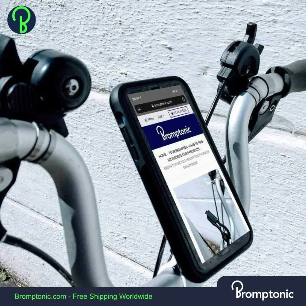 Brompton iPhone houder, past op elke smartphone