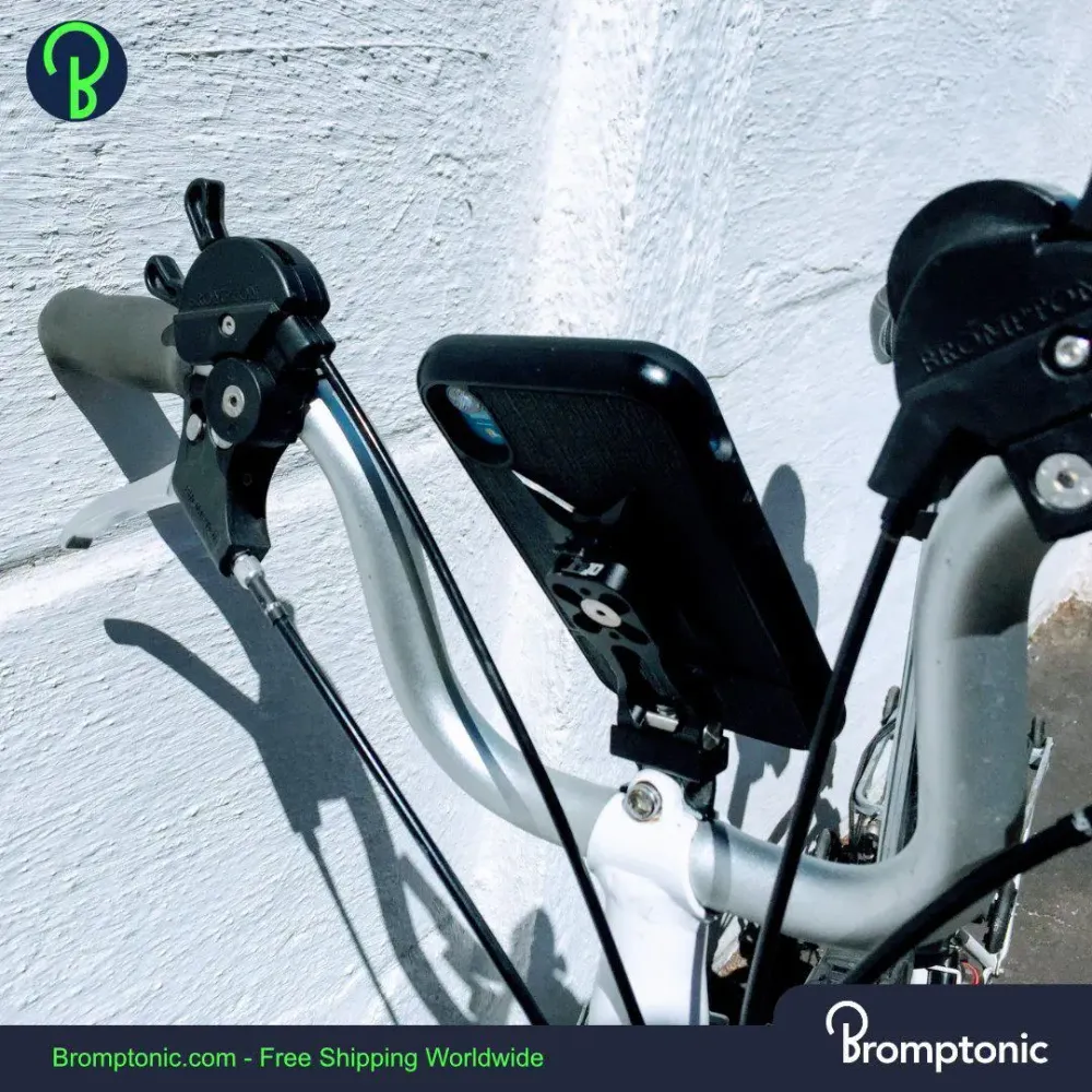 Brompton iPhone houder, past op elke smartphone