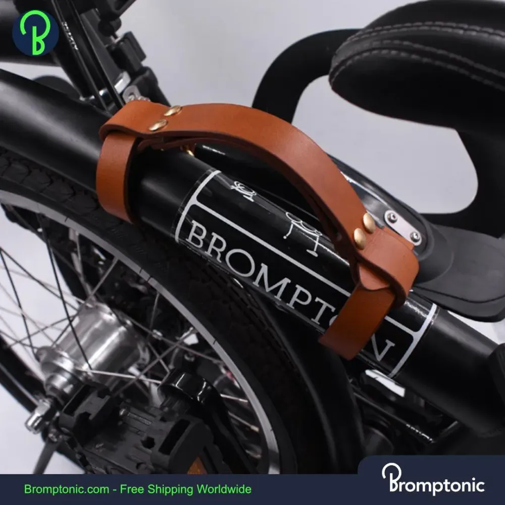 Brompton lederen handvat