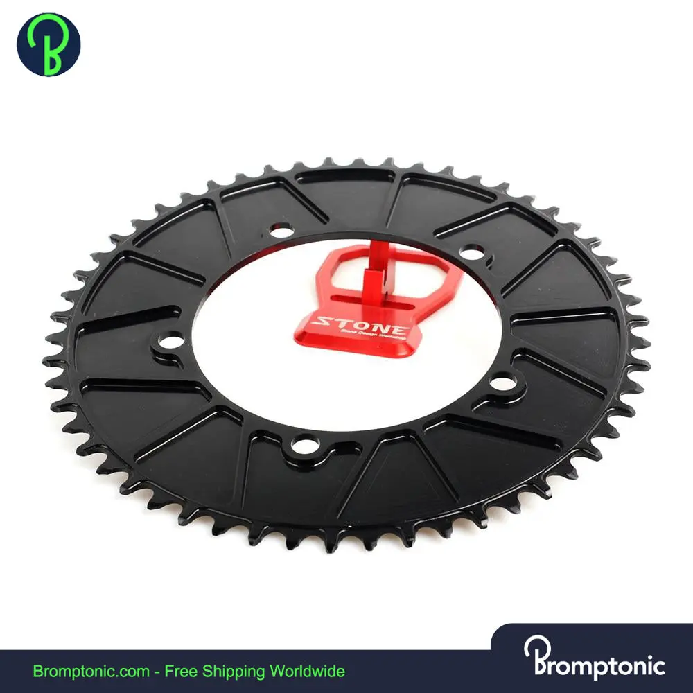 Brompton ronde kettingring BCD 130mm 5 bouten zwart