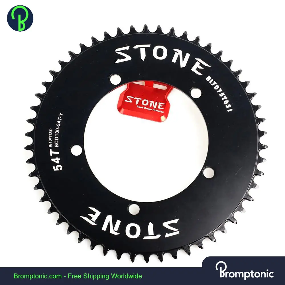 Brompton ronde kettingring BCD 130mm 5 bouten zwart