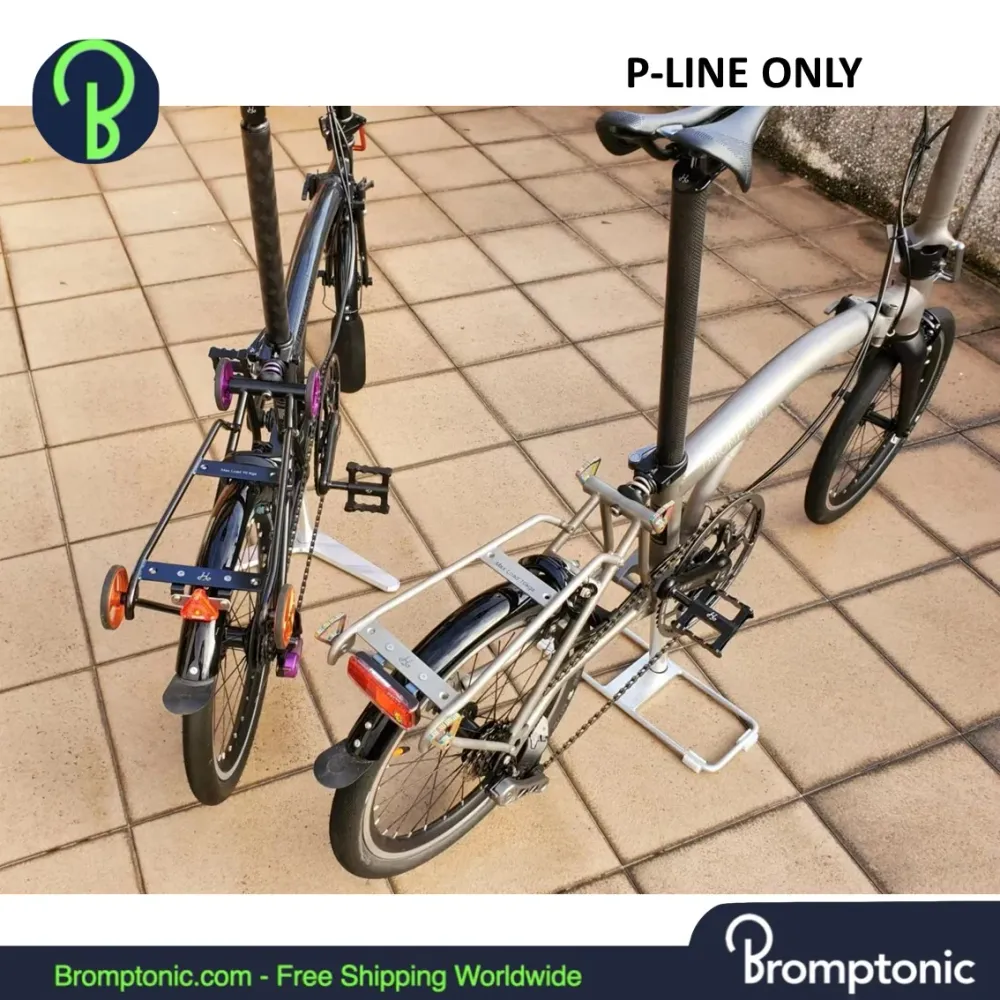 Brompton Titanium gelegeerde achterdrager voor P-Line - H&H