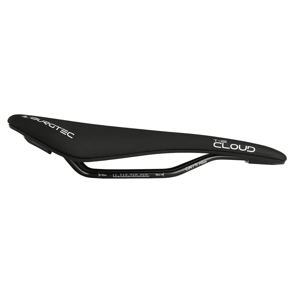 BURGTEC CLOUD MK2 Titanium zadelrails Zwart