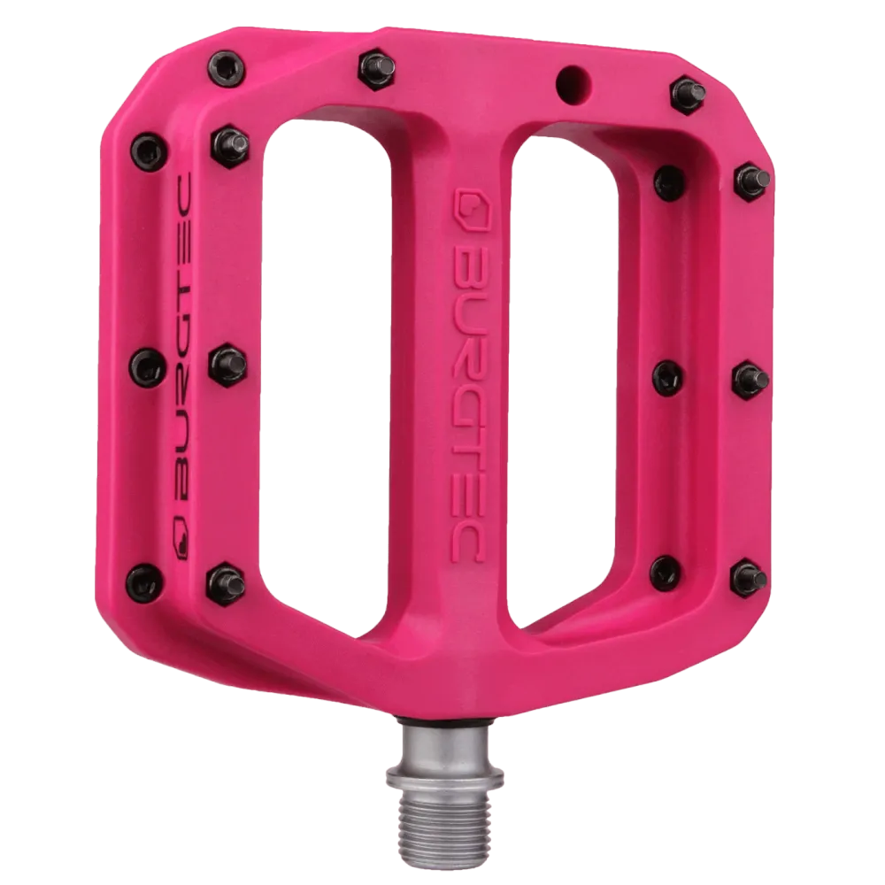 BURGTEC MK4 composiet giftige barbie roze platte pedalen