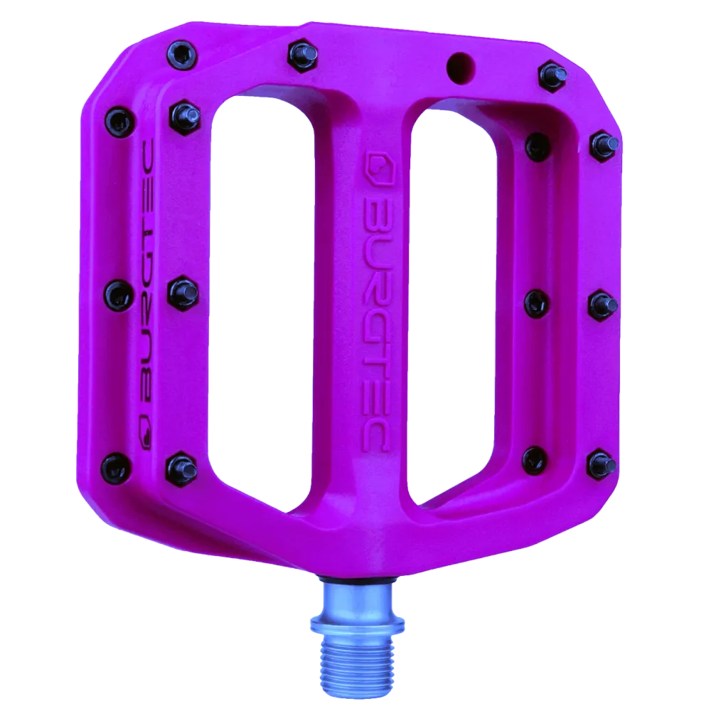 BURGTEC MK4 Composiet Paarse Regen Platte Pedalen