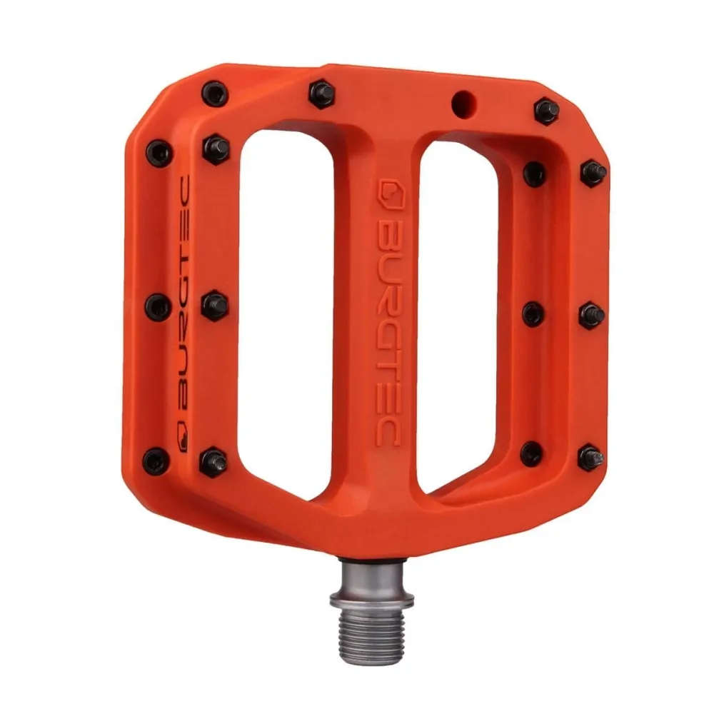 BURGTEC MK4 Composite Iron Bro Oranje platte pedalen