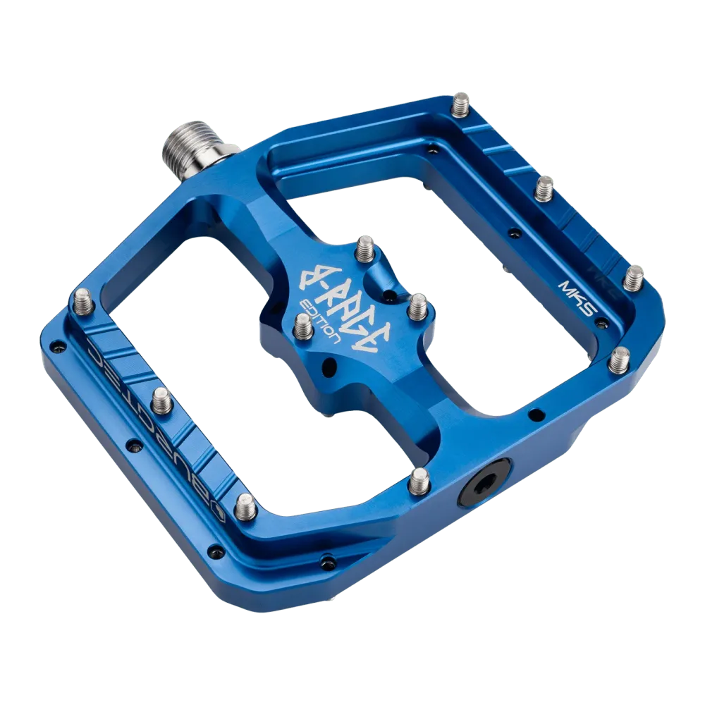 BURGTEC PENTHOUSE FLAT MK5 B-RAGE EDITION platte pedalen Blauw