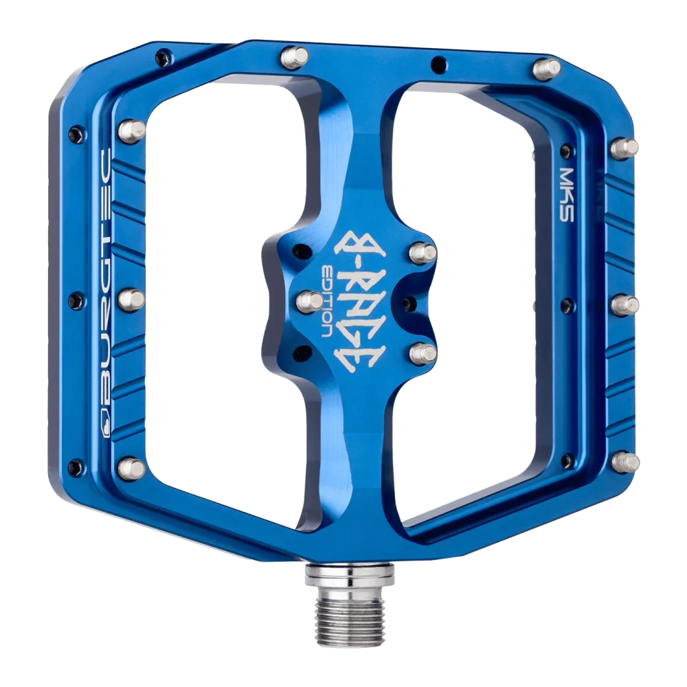 BURGTEC PENTHOUSE FLAT MK5 B-RAGE EDITION platte pedalen Blauw
