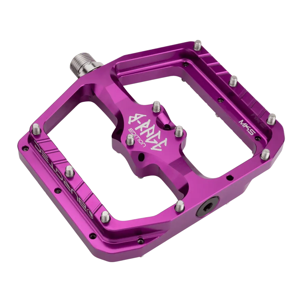 BURGTEC PENTHOUSE FLAT MK5 B-RAGE EDITION Violet platte pedalen