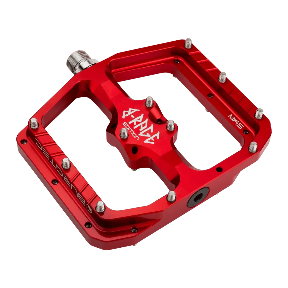 BURGTEC PENTHOUSE FLAT MK5 B-RAGE EDITION platte pedalen Rood
