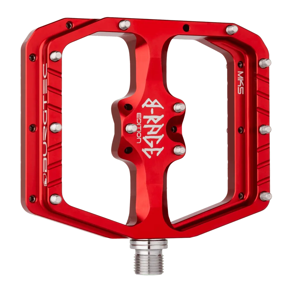 BURGTEC PENTHOUSE FLAT MK5 B-RAGE EDITION platte pedalen Rood