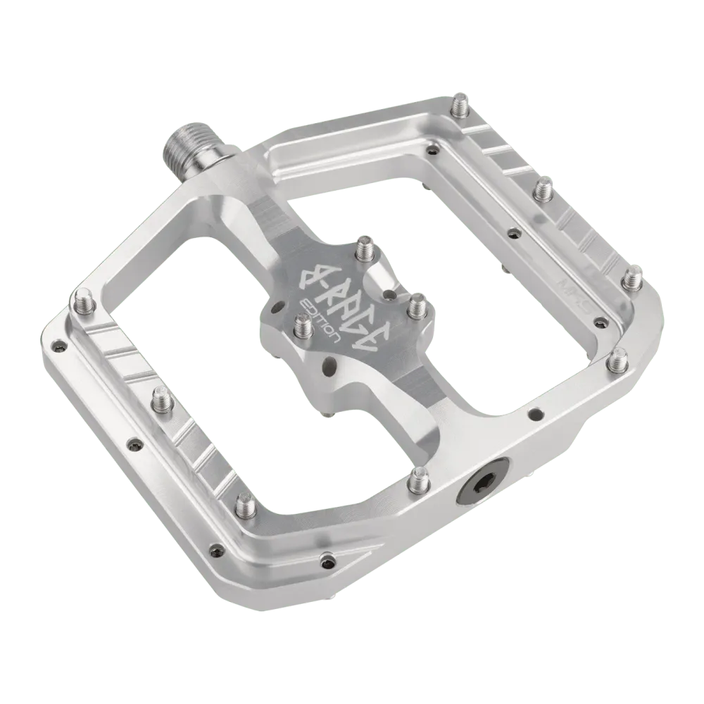 BURGTEC PENTHOUSE FLAT MK5 B-RAGE EDITION platte pedalen Zilver