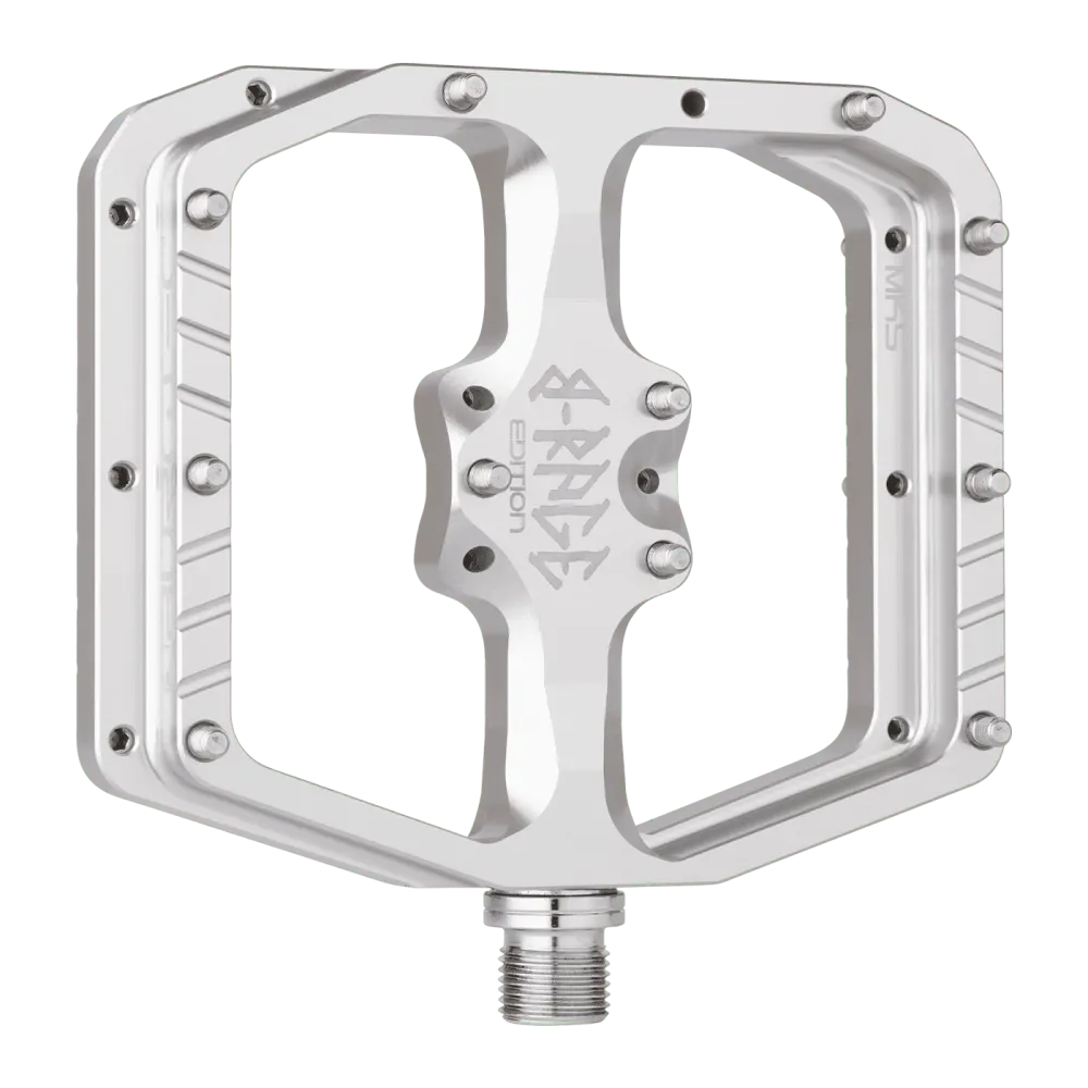 BURGTEC PENTHOUSE FLAT MK5 B-RAGE EDITION platte pedalen Zilver