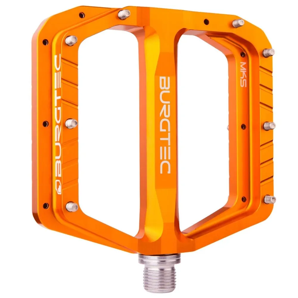 BURGTEC PENTHOUSE FLAT MK5 Stalen As Platte Pedalen Oranje