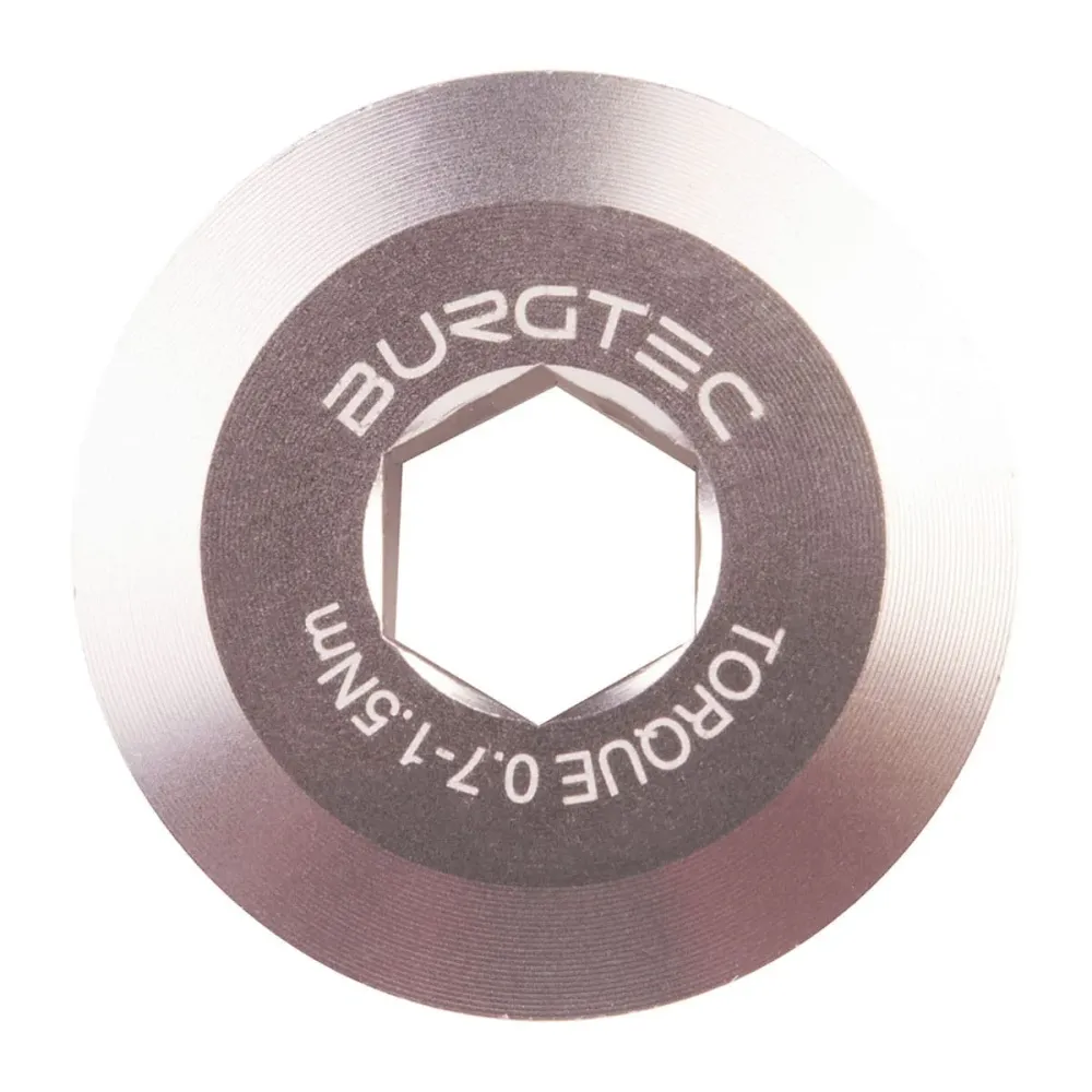BURGTEC voorspanschroef voor Shimano HOLLOWTECH 2 crankstel Zilver