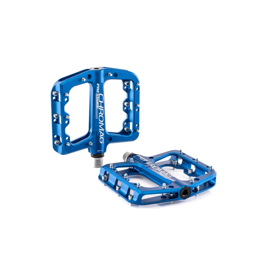 CHROMAG PRESSURE vlakke pedalen Blauw