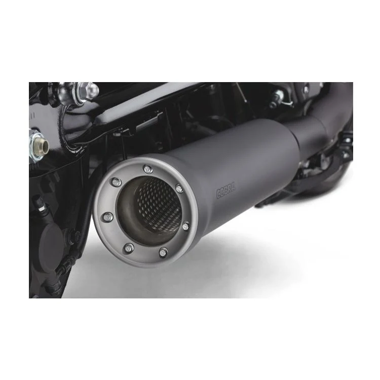 Cobra 4" Bout Zwarte Slip-On Geluiddemper voor Yamaha