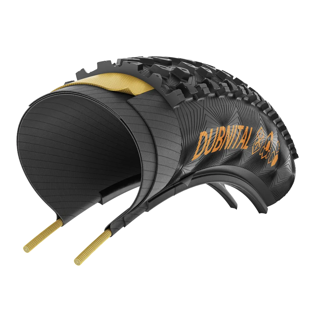 CONTINENTAL DUBNITAL Trail Rapid 29x2.40 Tubeless Ready Zacht Bruin band